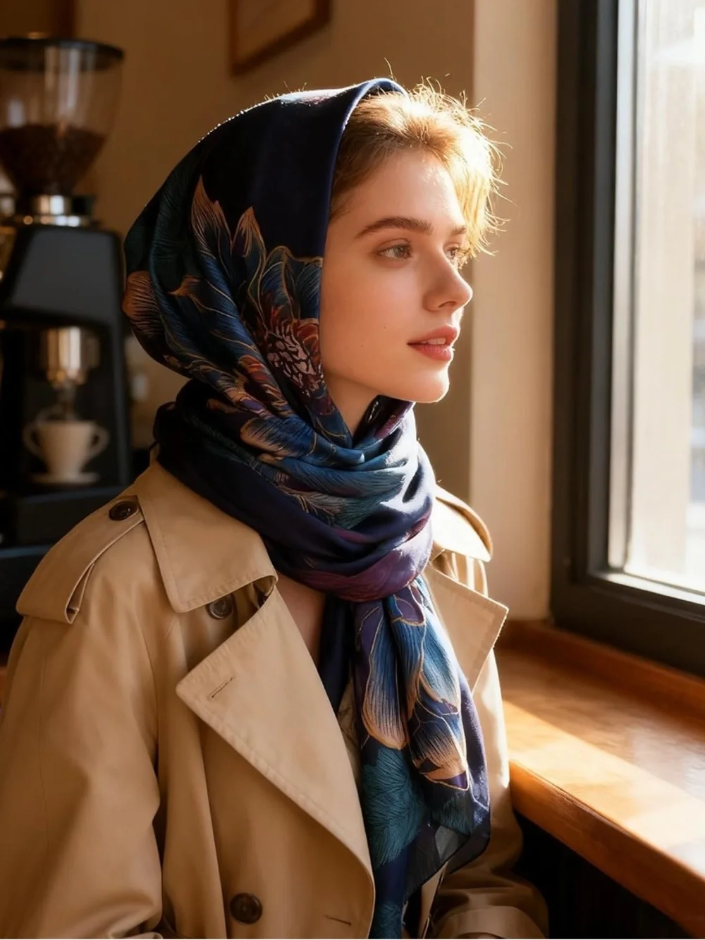 K-Elewon Scarf Head scarf Fashion Scarves Long Lightweight Sunscreen Shawl New